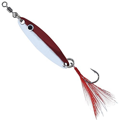 Balzer Osaka Forellenblinker 3cm 3g - Blinker zum Spinnfischen auf Forellen & Barsche, Forellenköder zum Spinnfischen, Spoon, Farbe:Silberfarben /­ Rot