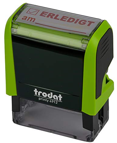 Trodat Printy 4912 apfelgrün ERLEDIGT AM ROT