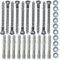 Inbrackets Value 10 PACK OF M8 x 80mm Masonry Brick Wall Fixing Screw Bolts with Plugs & Washers HEAVY DUTY ANCHORS for Aerial Satellite Sky Dish Fence shelves decking Mounting (10)
