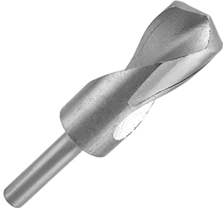 Utoolmart - Punta da trapano elicoidale diametro 32 mm, gambo dritto 150 mm, lunghezza totale in acciaio ad alta velocità per foratura su metallo duro, acciaio inox, ghisa, 1 pezzo