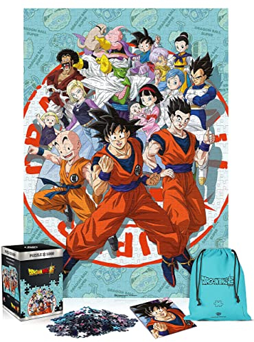 Dragon Ball Super: Universe Survival | 1000 Piece Jigsaw Puzzle | includes Poster and Bag | 68 x 48 | for Adults & Kids | perfect for Christmas and Birthday Gift | Game-Artwork | Premium Quality