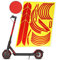 Gleamydot Elektroroller Aufkleber Set für Xiaomi Mi Electric Scooter M365 Sticker Set Mijia e Scooter PRO 2 1s Essential Zubehör (rot)