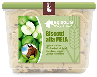 Guidolin Horses Apple Equisnack – Biscotti per Cavalli alla Mela Snack Naturale Human Grade 700 g