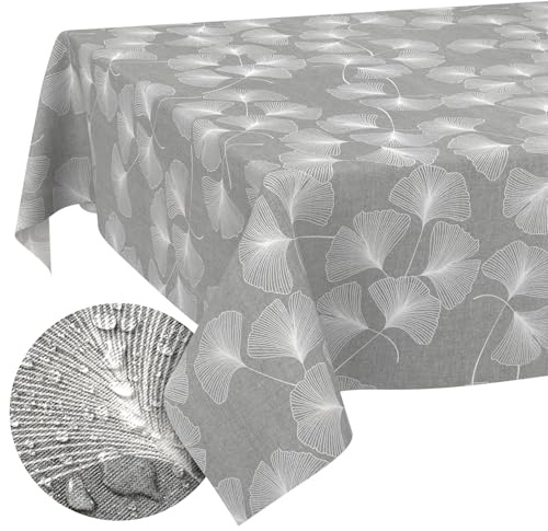 Stoff Tischdecke Tischwäsche Textil Tischtuch Baumwolle Polyester Gewebe abwaschbar pflegeleicht, in rund oval eckig Pusteblume 120x140cm Schnittkante