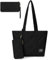 HICARRY Gesteppte Tasche Damen, Puffer Tote Bag Nylon Tragetasche Handtasche Damen Umhängetasche Groß Kapazität Stepptasche Shopper Tasche Damen Schultertasche, Schwarz