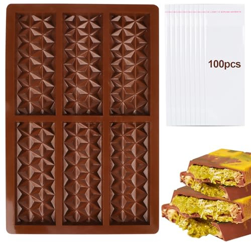 Chokladform silikon, silikonform chokladtavla, djup chokladform, BPA-fri non-stick beläggning chokladtavla form silikonform, för choklad tillverkning festchoklad