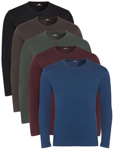 Lower East Le H Rundhals, Langarm Shirt, 5er Set