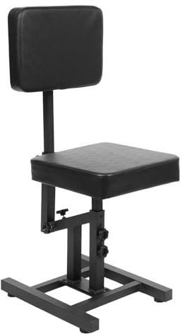 Chaise de coiffeur réglable en hauteur - Avec accoudoirs - Polyvalente - Avec accoudoirs - Tabouret de bureau - Tabouret de maquillage - Angle d'inclinaison réglable à 180°