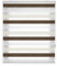 Blindecor Lira duo rollo tag und nacht , tricolor Creme, Braun, Weiß - 120 x 180 cm (Breite x Länge). Stoffgröße 117 x 175 cm. Doppelrollo für fenster