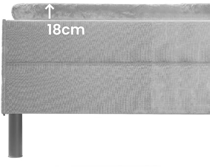 BaSaTex Cashmere Touch Topper Spannbettlaken | Nicky Plüsch Spannbetttuch für Topper Matratzen | 180x200 cm | Farbe: Grau