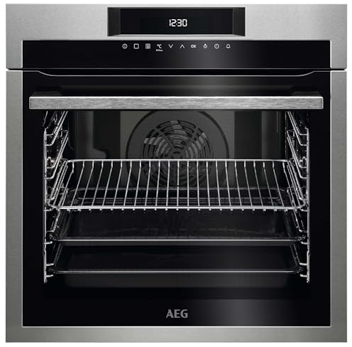 AEG Serie 6000 Forno da Incasso Multifunzione, Capacità 72 Litri, BEE641222M, Classe A+, SurroundCook, Sistema OptiFlex, Acciaio Inox Antimpronta