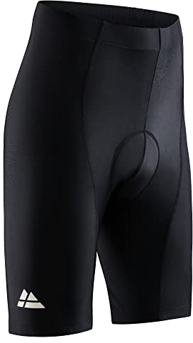 DANISH ENDURANCE Fahrradhose Herren mit Polsterung, 1 Pack (Schwarz/Schwarz, XL)