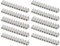 EMOS 10er Pack Anschlussklemme für 2,5 mm² - 16 mm² Draht, 10x Riegel mit 12 Stück, 450 V~/76 A, weiß, Lüsterklemme mit Schraubbefestigung, einfach abtrennbar, beidseitig frei