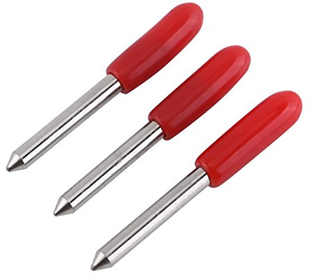 Tbest Lame Roland,Lame Maker,Lame Plotter Roland,Lames Découpe Roland Imprimante,Roland Blades 45 Deg 15Pcs Lame De Coupe 45 ° Couteau pour Traceur Cutter Red