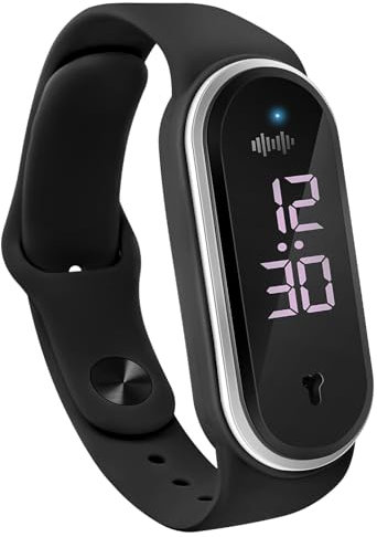 Mosquito Repellent Bracelets Ultrasonic Anti-Mosquito Wristband Mosquito Repellent Bracelet Deet-Free Silicone Bands for Adults Silicone Effect Prevents Mosquitoes from Approaching (Black)