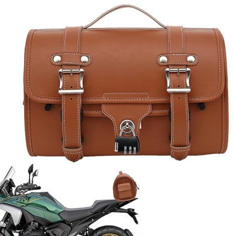 Motorcykel-bakväska, motorcykel-baksätesväska – vintage motorcykel-pakethållare väska | bakväskor för de flesta motorcyklar, multifunktionella bagageväskor för långa turer