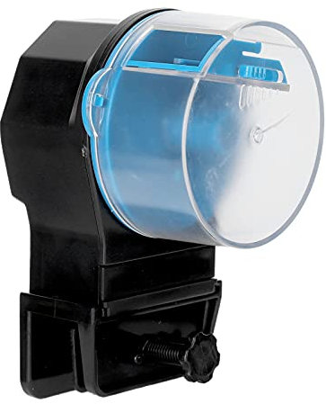 Automatischer Fischfutterautomat, Zeitgesteuert, Flexibel, Praktisch, Einfache Installation, Fischfutterspender (Blau)