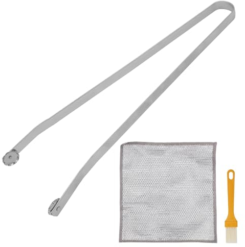 Pince barbecue roulette, 38 CM Pince barbecue, Pince à saucisse BBQ, Pince de Cuisine en Acier Inoxydable pour Cuisine, Barbecue et plancha - Qualité Professionnelle