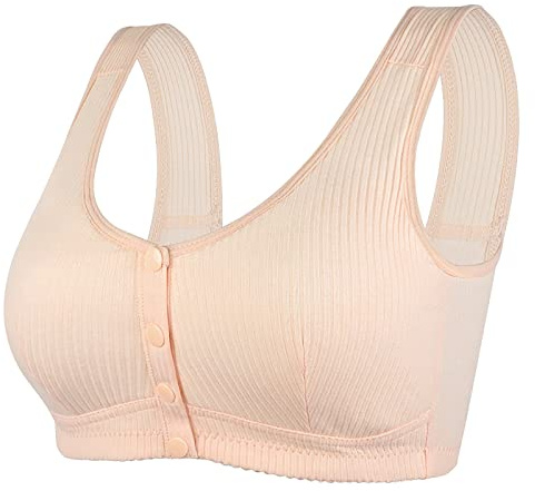 NaLatia Femme Soutien Gorge Post Operatoire Sport Fermeture Devant sans Armature Brassiere Yoga (01 C, 44)