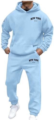 Fato de Entrenamiento Hombre Invierno Baloncesto Chndal Gimnasio Informal 2 Piezas Conjunto con Gorro