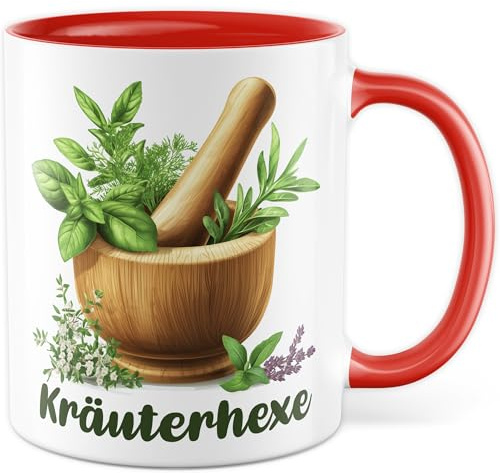 Tasse Garten Geschenk Kräuterhexe, Kaffeetasse Witzig Sarkasmus Natur, Geschenkidee Garten Kollegin Chefin Kaffee-Becher