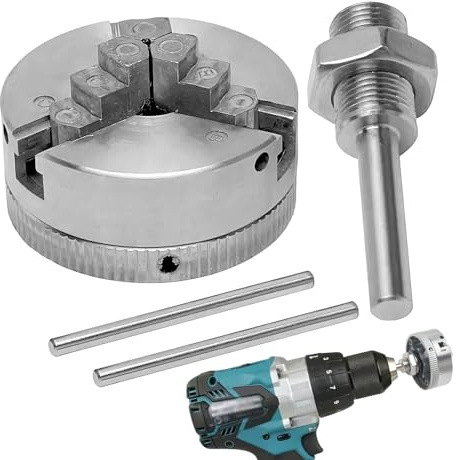 Zahoken Mini Lathe Chuck | 3 Jaw Self-Centering Chuck - Self-Centering Precision Collet Drill Accessories for Industrial Workshop Hobbyist Repair Factory