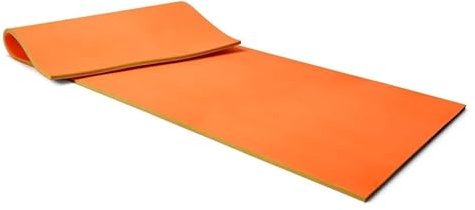 flytmatta, Flytande vattendyna, flytande skumdyna for vattenrekreation och avslappnande dyna for husdjur poolmadrass for fest(Orange,1.8mx1.2mx3.3cm)