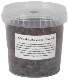 Tierra para orquídeas de 1 litro, corteza de orquídea profesional, aireada y permeable, ideal para trasplantar, para raíces sanas y plantas fuertes, 1000 ml