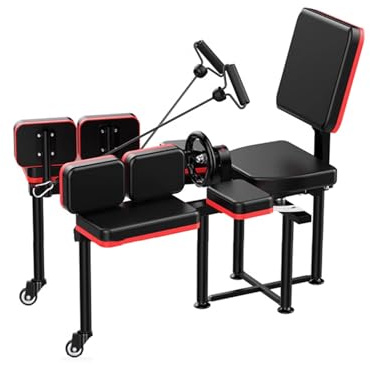 Bensträckare Med Hjul, Bensträcknings- Och Bantningsanordning, Kraftig Splitmaskin, 0-180° Justerbar Stretchutrustning, Förbättra Benflexibiliteten For Hemmagym