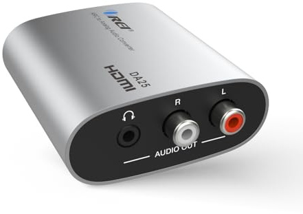 OREI HDMI eARC & ARC Audio Extractor Converter – HDMI ARC to RCA L/R Converter with 3.5mm Jack – ARC/eARC Audio Converter for Speaker, Headphone, Home Theater (DA25)