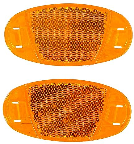 Dunlop Spoke Reflectors 7 cm 2 Orange Pieces