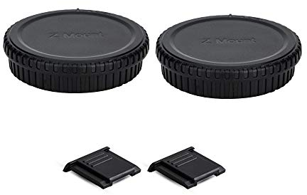 Lot de 2 Kit Cache-Boîtier + Protège-Objectif Arrière Z Monture pour Nikon Z8 Z9 Z7 Z7II Z6 Z6II Z6III Z5 Z50II Z50 Z30 Zf Z FC Zfc et Autres Boîtiers et Objectifs Nikon à Monture Z