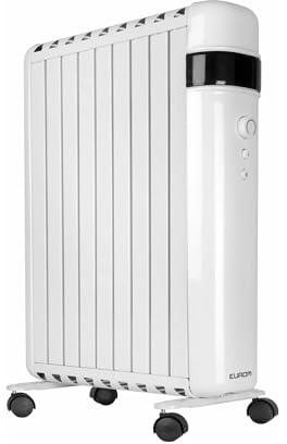 Eurom RAD 2000 Oil free Ölfreier Heizkörper, 2000W, Thermostat, Kipp-/Überhitzungsschutz (363883)
