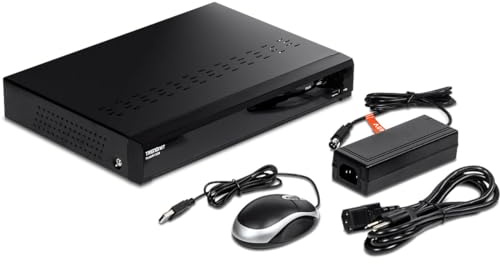 TRENDnet, TV-NVR1508, 8-Kanal-UHD-PoE-NVR, H.264/H.265 4K (8 MP), bis zu 12 TB Speicher (Festplatte Nicht enthalten), unterstützt einen 4K-Kamerakanal, 8 PoE-Ports, 80 W PoE-Leistungsbudget, 240 fps