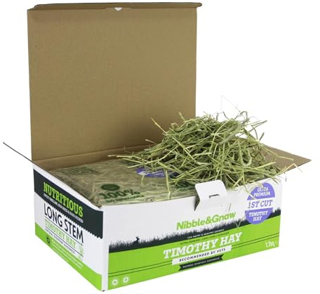 Nibble&Gnaw Timothy hay for Rabbits, hay for Guinea pigs, First cut, 2.2kg