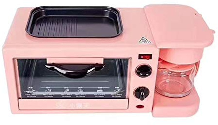 LAOJIN Breakfast Machine Multifunction Breakfast Machine - 3 In 1 Breakfast Maker Station With Mini Toaster Electric Oven, Frying Pan, And Egg Sandwich Maker