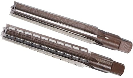 CoCud Mt2 Escariador de Cono Morse Precisión H8 6 Flautas Diámetro de Corte de 15mm-18mm Herramienta de Limado de Acero - (Aplicaciones: para Aluminio Cobre Plástico) 2 Piezas