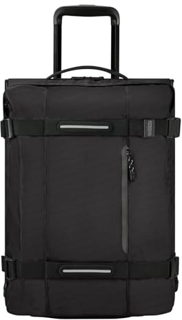 American Tourister Urban Track - Bolsa de viaje/Mochila con 2 ruedas S, 55 cm, 45.5 L, Schwarz (Asphalt Black)