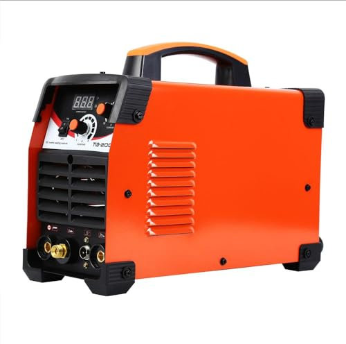 TIG AC DC Aluminum Welder Digital Inverter - 200 Amp TIG Welder with AC DC Pulse/Square Wave/DC TIG Welder for TIG and Aluminum Welding