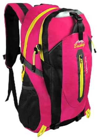 OcioDual Wanderrucksack 30L Rosa, Travelite Rucksack, Arbeitsrucksack Herren, Wanderrucksack Herren, Rucksack Wasserdicht, Reiserucksack, Camping, Survival und Outdoor-Sport