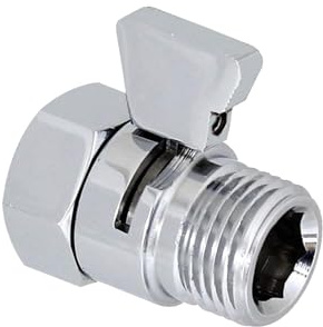 FUGLUS Válvula de Cierre de Cabezal de Ducha, Válvula de Cierre de Cabezal de Ducha de Latón, Globe Valve With Short Switch Handle, for Shower Heads, Hand Showers