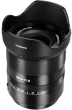 7artisans AF 35 mm F1.8 autofokusobjektiv i fullformat, standard fast brännvidd med stor bländare från F1.8, 11-lameller, STM-motor, kompatibel med E-monteringskameror (E Mount)
