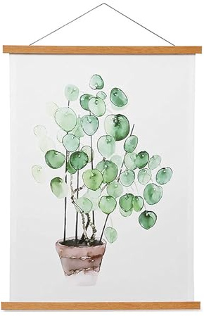 Magnetisk posterhängare, trä posterlist, affischhängare för affischer, tryck, foton, bilder, kort, skriftrullar och kanvaskonst. (21 cm)