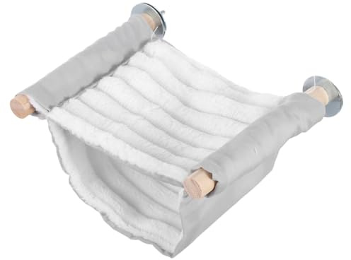 MERRYHAPY Hamaca Colgante para Pequeños Animales Cama Calefactora para Hámster y Chinchilla Nido Suave y Cálido para Cobaya Pájaros y Ardillas Refugio de Invierno para Mascotas Pequeñas S
