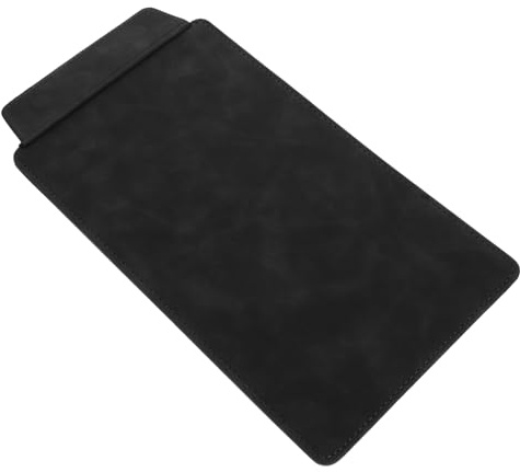 Gatuida Portamenús de Cuero Negro Clip Metálico para Protección de Documentos, Adecuado para Restaurantes y Oficinas, Tableros de Escritura Resistentes y Funcionales