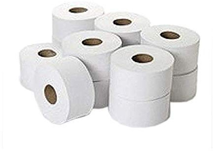 Enigma JWH153 Mini Jumbo Toilet Roll, 2-Ply (Pack of 12)