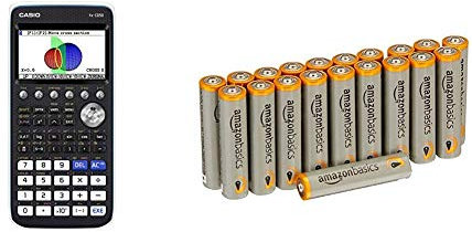 CASIO FX-CG50 Graphic Calculator & Amazon Basics AAA Performance Alkaline Batteries [Pack of 20] - Packaging May Vary