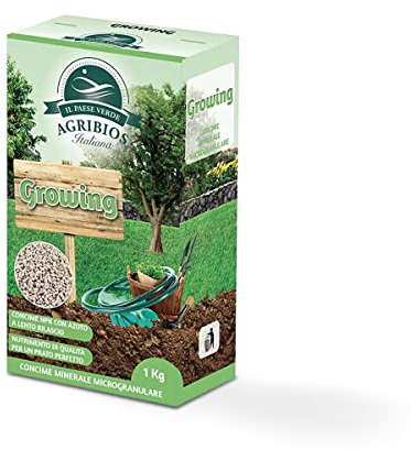 Il Paese Verde Concime Growing 1kg 25mq- Concime Granulare Npk per Prato con Azoto a Lento Rilascio – Nutrimento di Qualità per un Prato Perfetto