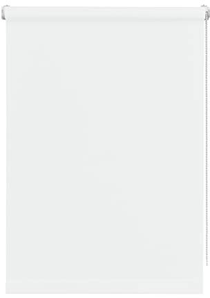 Deco Company Mini-Roll rullgardin, Gummi, Tyg, Vit, 45 x 150 cm