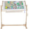 Ejoyous Cross Stitch Stand, 5 Adopted Height Level Adjustable Embroidery Frames and Stands, Wooden Cross Stitch Floor Stand, Embroidery Needlework Lap Frame Craft Tool for Cross Stitch